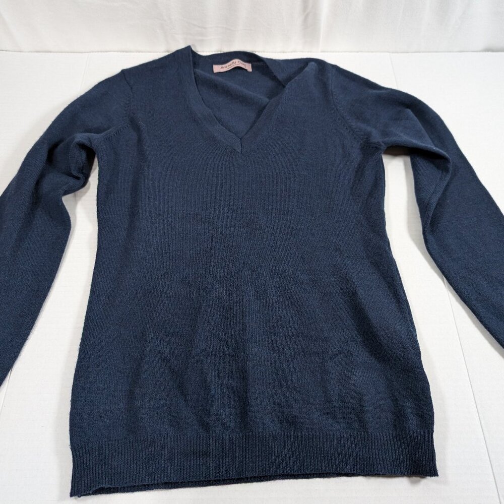EUC Brunella Gori made in Italy size small long sleeve vneck sweater merino wool